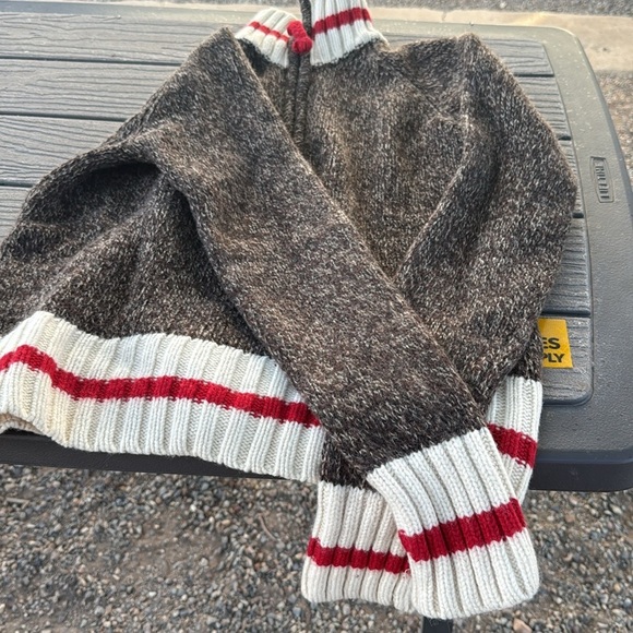 Gant By Michael Bastian 2011 Sock Monkey 100% Lambs Wool Half Zip Sweater Size M - Picture 3 of 12